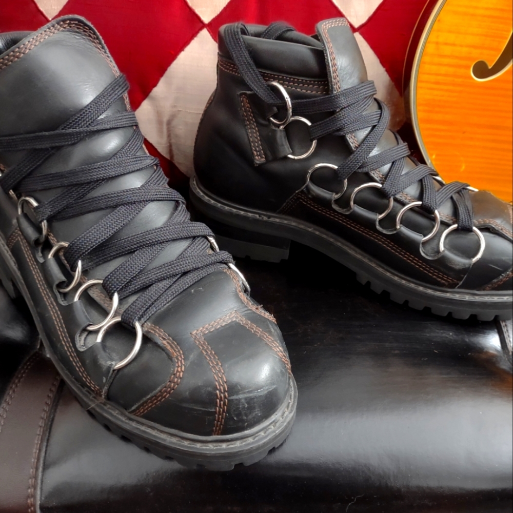 GBX Metal rocker boots black sz. 13